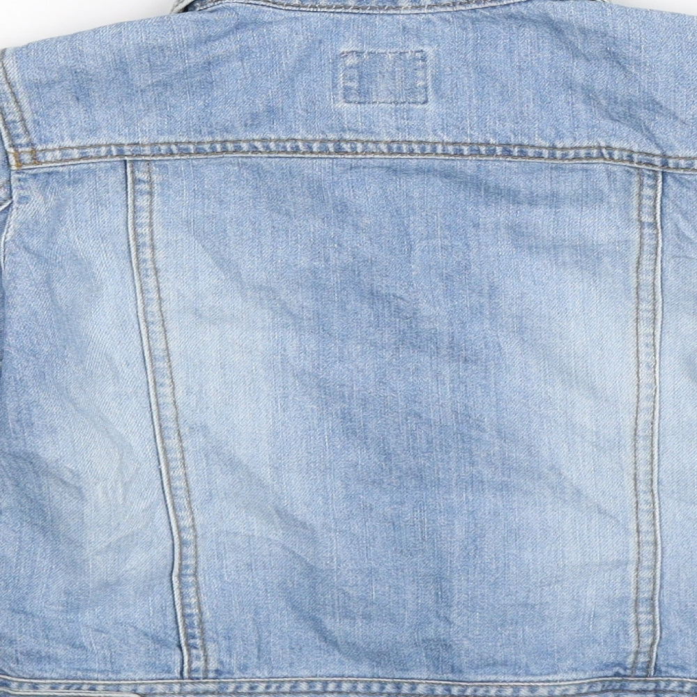 Annie Thornton Girls Blue Denim Jacket Size 6 Years