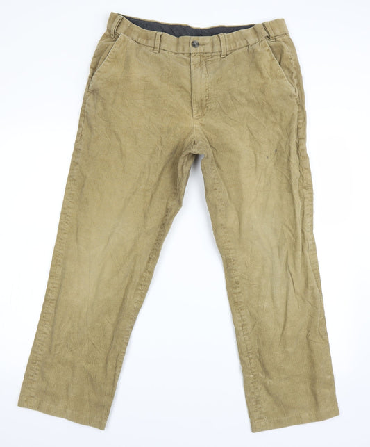Marks and Spencer Womens Beige Chino Trousers Size 36 L20.5 in