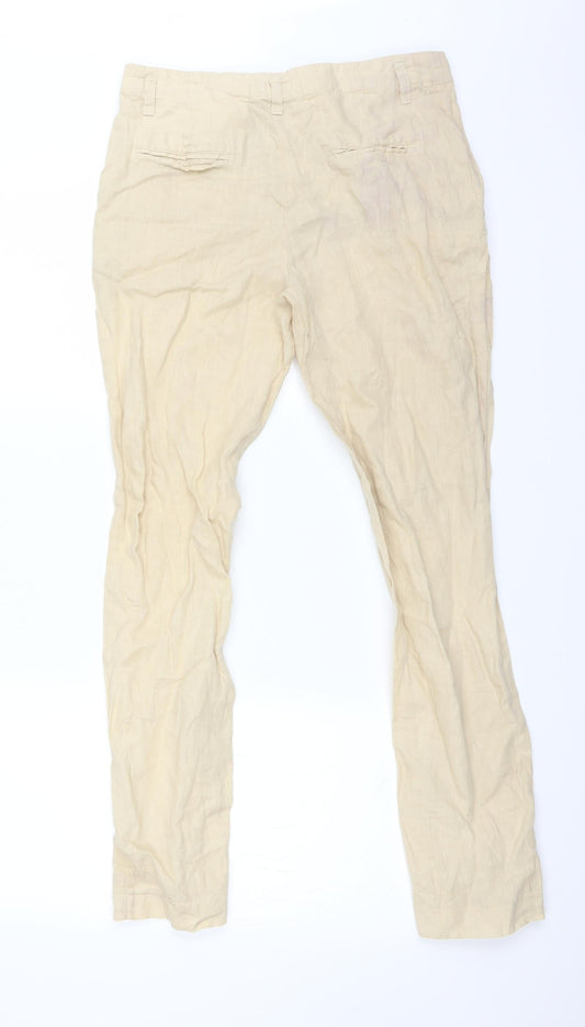 Zara Womens Beige Trousers Size 6 L27 in