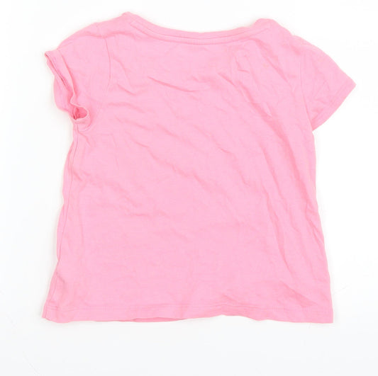 Gap Girls Pink Basic T-Shirt Size 2 Years