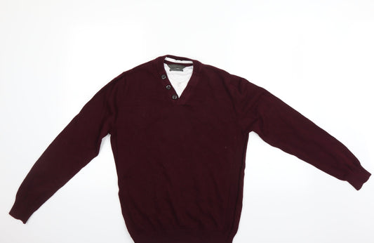 Primark Mens Purple Pullover Jumper Size S