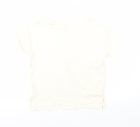 Gap Girls White Basic T-Shirt Size M