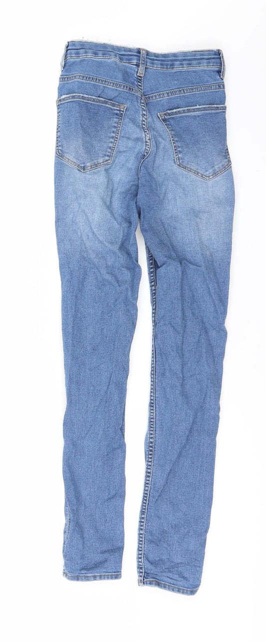 H&M Womens Blue Denim Skinny Jeans Size 4 L26 in