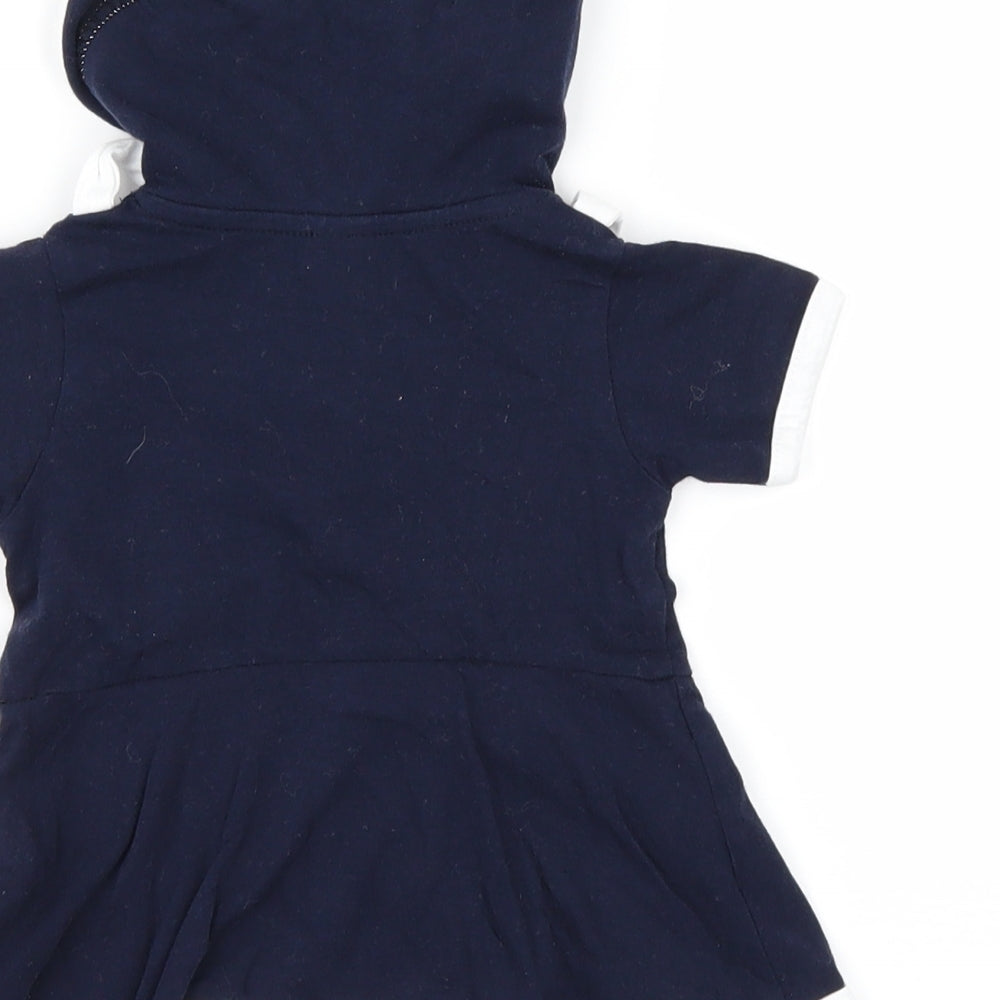 Brand and care label for Venice Baby Blue T-Shirt Dress, size 12-18, Months