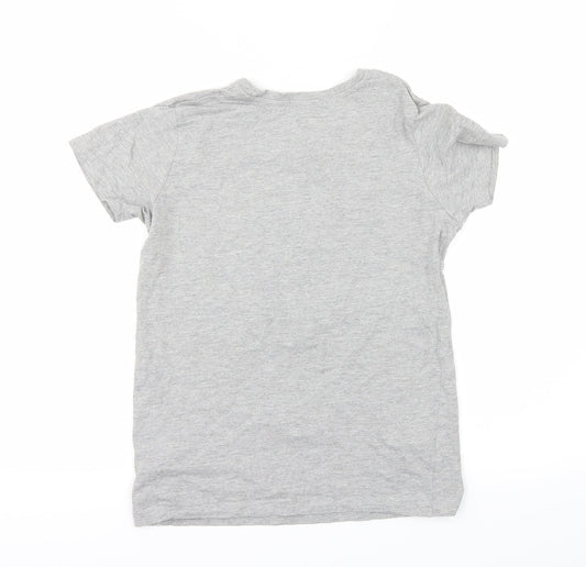 Primark Girls Grey Basic T-Shirt Size 9-10 Years