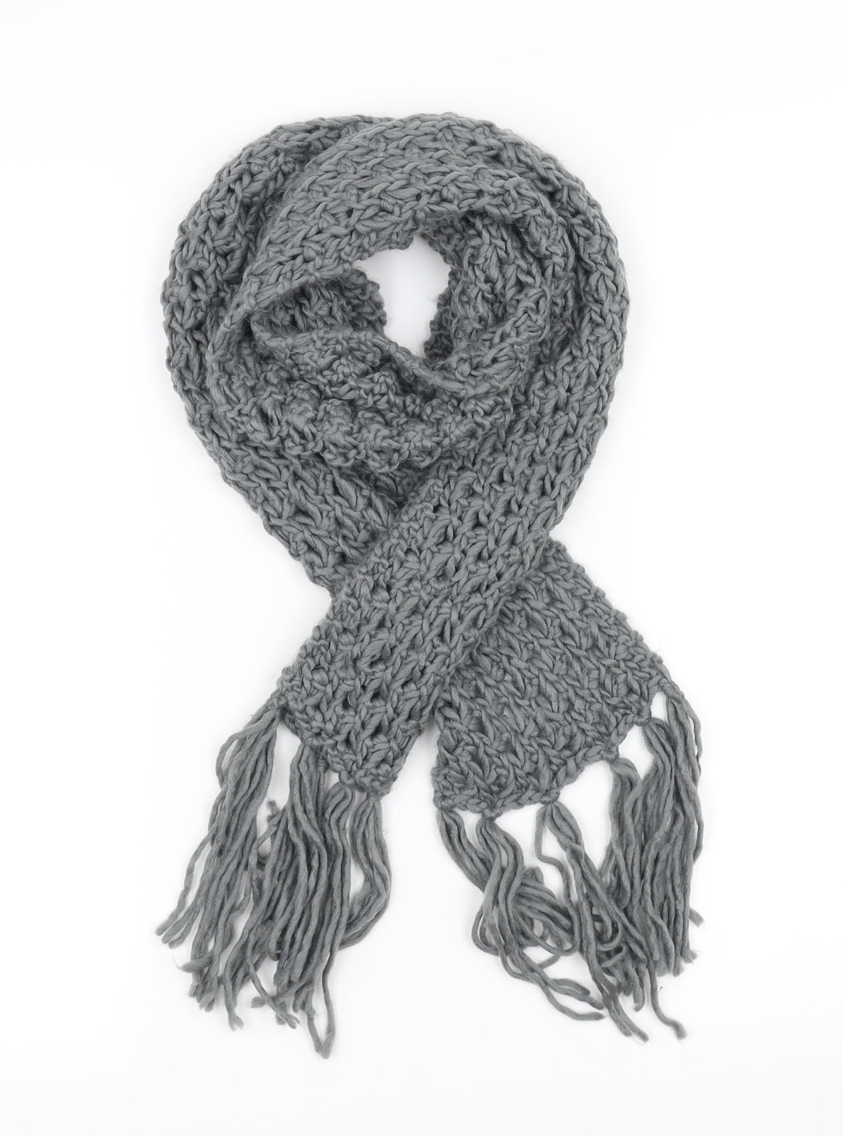 Preworn Unisex Grey Scarf