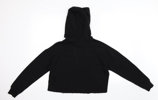Newlook Girls Black Pullover Hoodie Size 12-13 Years - K, Bye