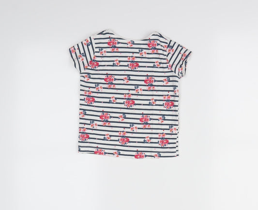 Primark Girls Multicoloured Striped Basic T-Shirt Size 2-3 Years