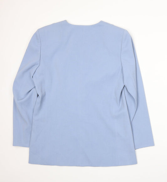 Michael H. Womens Blue Jacket Suit Jacket Size 12