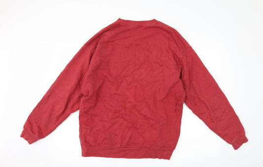ASOS Mens Red Pullover Sweatshirt Size M - hidden