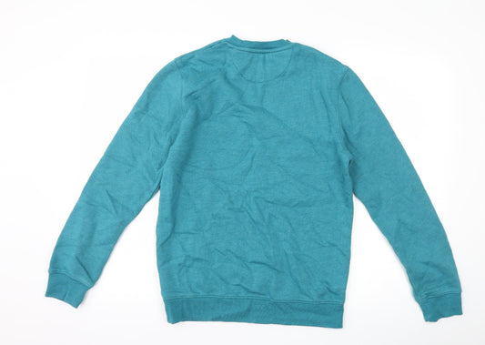 Matalan Mens Blue Pullover Sweatshirt Size S - graphic