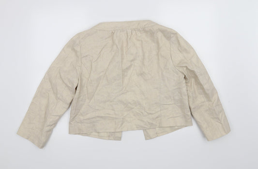 Kit Womens Beige Jacket Size 12