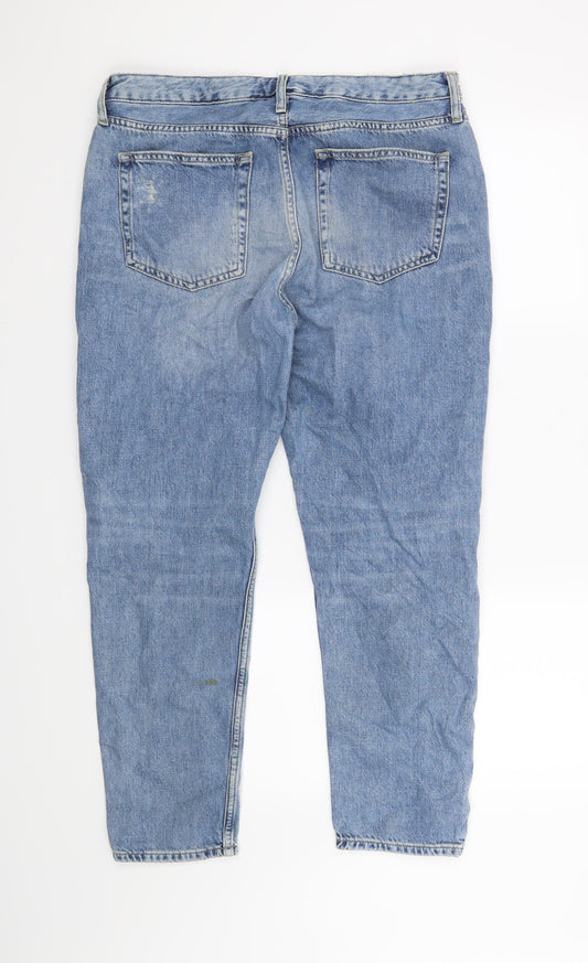 Topshop Mens Blue Straight Jeans Size 30 in L32 in