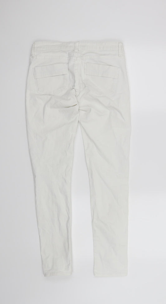 Azul Womens White Skinny Jeans Size S L28 in