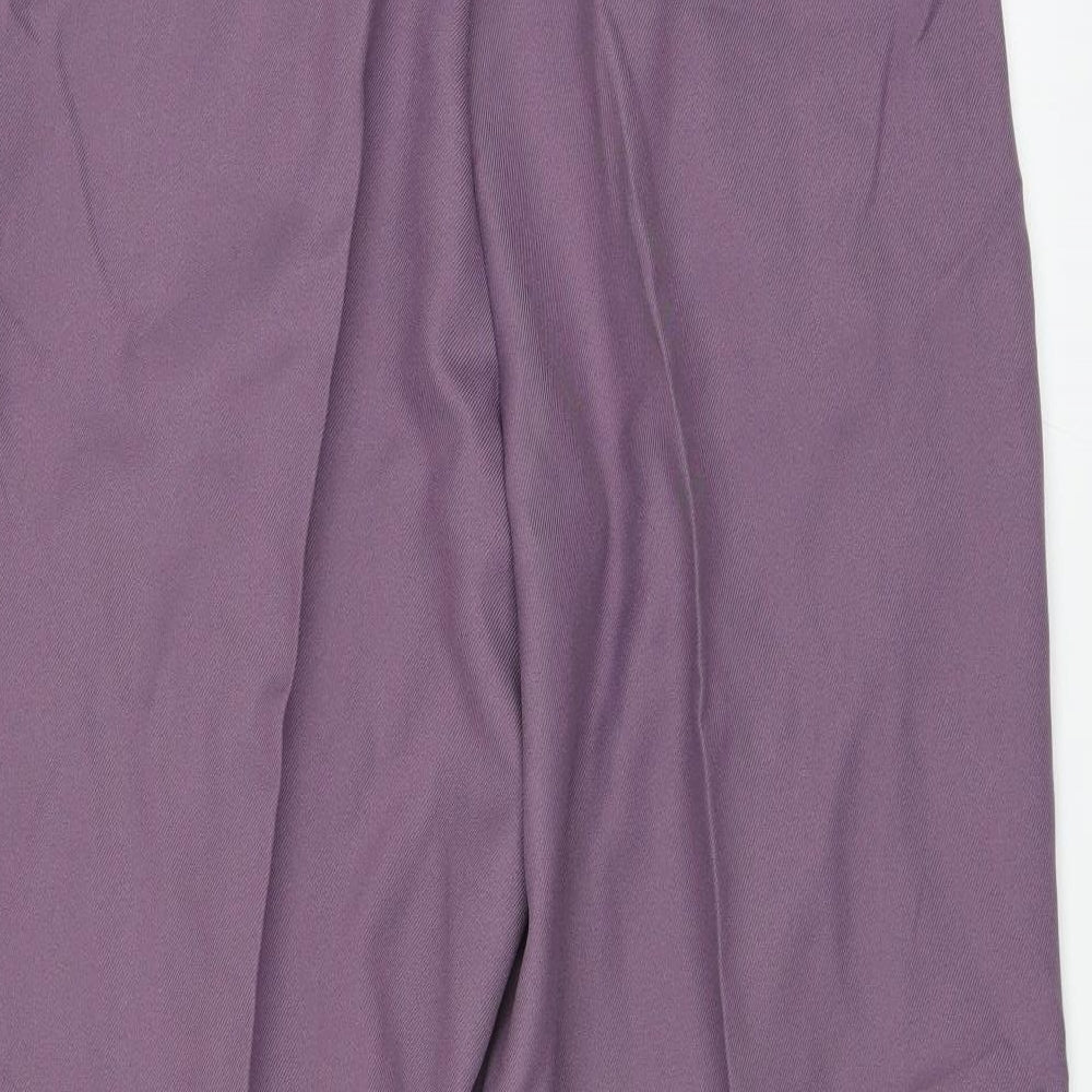 slimma Womens Purple Trousers Size 18 L27 in