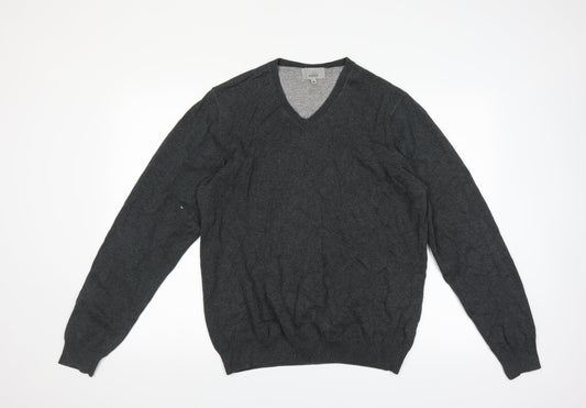 Marks and Spencer Mens Grey Pullover Jumper Size M