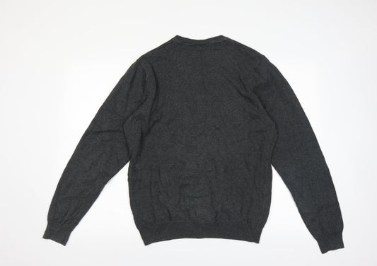 Marks and Spencer Mens Grey Pullover Jumper Size M