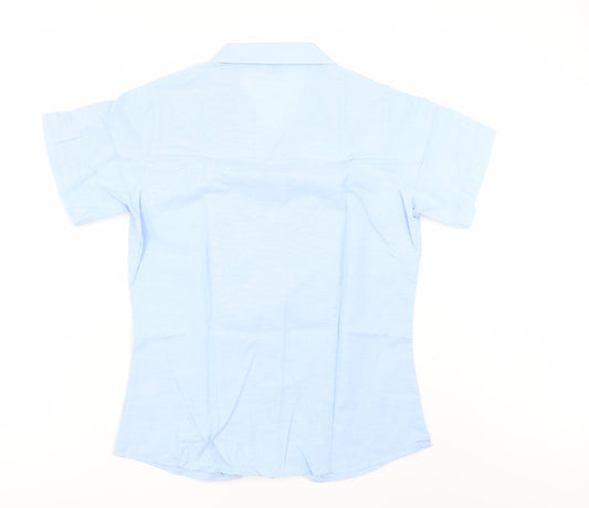 turetex Girls Blue Basic Button-Up Size 12-13 Years - SCHOOL