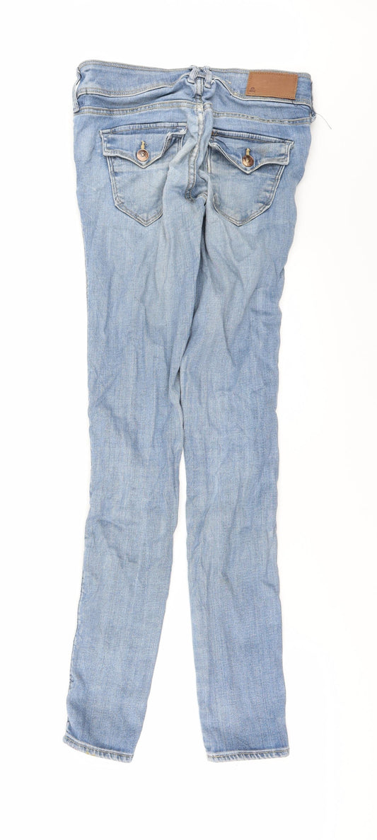 SQIN Womens Blue Denim Skinny Jeans Size 25 L32 in