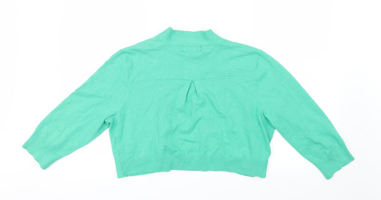 Wallis Womens Green Knit Cardigan Jumper Size L