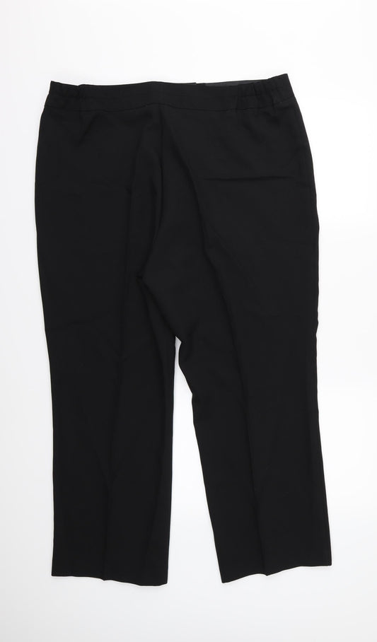 Wardrobe Womens Black Trousers Size 20 L27 in