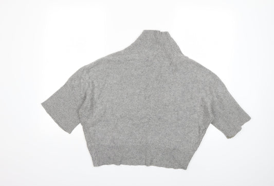 Cortefiel Womens Grey Knit Cardigan Jumper Size L