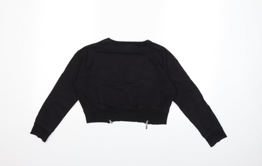 Select Girls Black Pullover Sweatshirt Size 12 Years