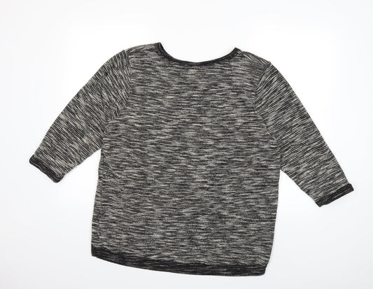 H&M Womens Black Pullover Sweatshirt Size L