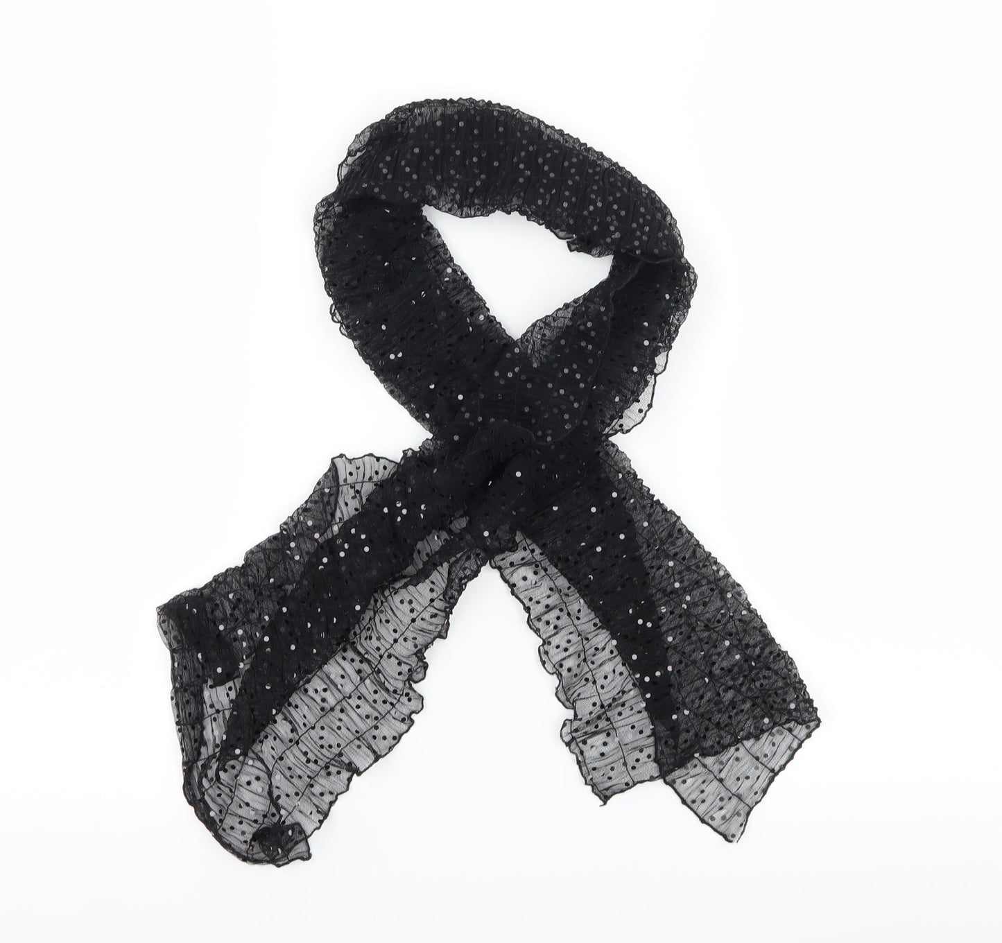 Preworn Womens Black Scarf