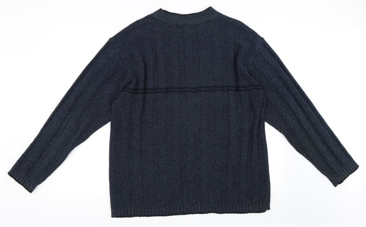 Mainstream Mens Blue Pullover Jumper Size L
