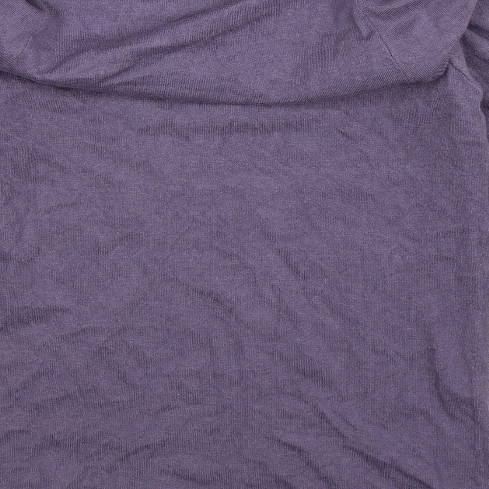 FOREVER 21 Womens Purple Knit Pullover Jumper Size L