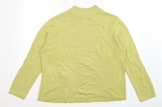 BM Womens Green Knit Pullover Jumper Size L