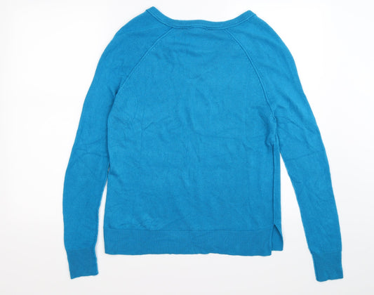 Sweet Romeo Womens Blue Knit Pullover Jumper Size S
