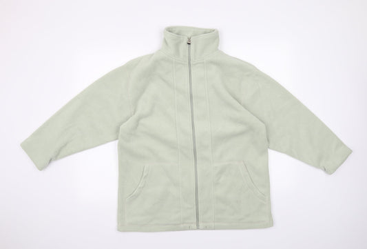 Preworn Womens Green Full Zip Sweatshirt Size S