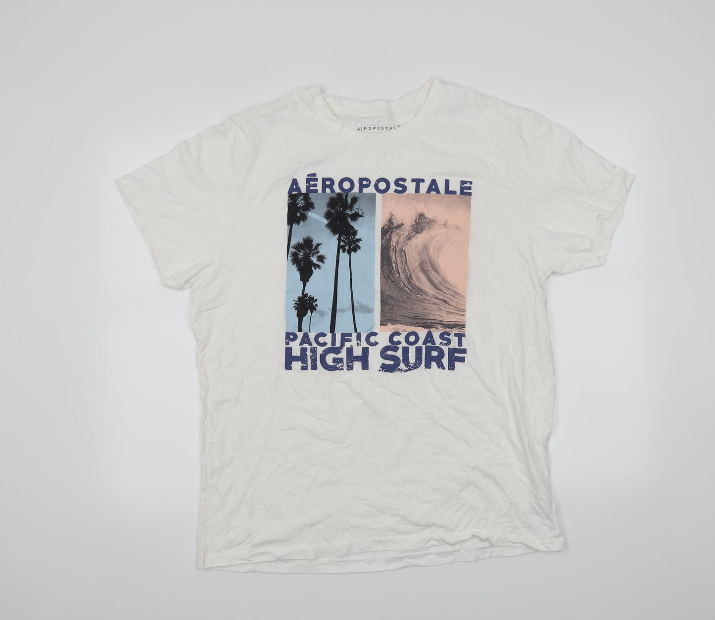 Aeropostale Mens Silver    T-Shirt Size L