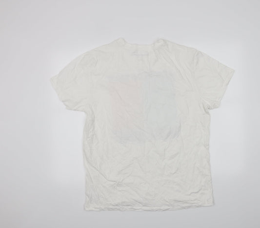 Aeropostale Mens Silver    T-Shirt Size L