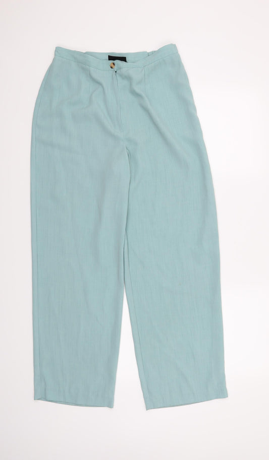 BHS Womens Blue Trousers Size 12 L27 in