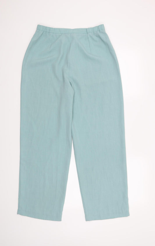 BHS Womens Blue Trousers Size 12 L27 in