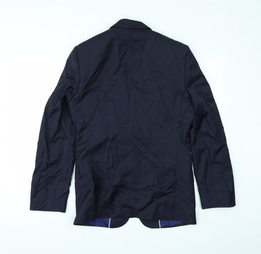 lagerfeld Mens Blue Jacket Suit Jacket Size 34