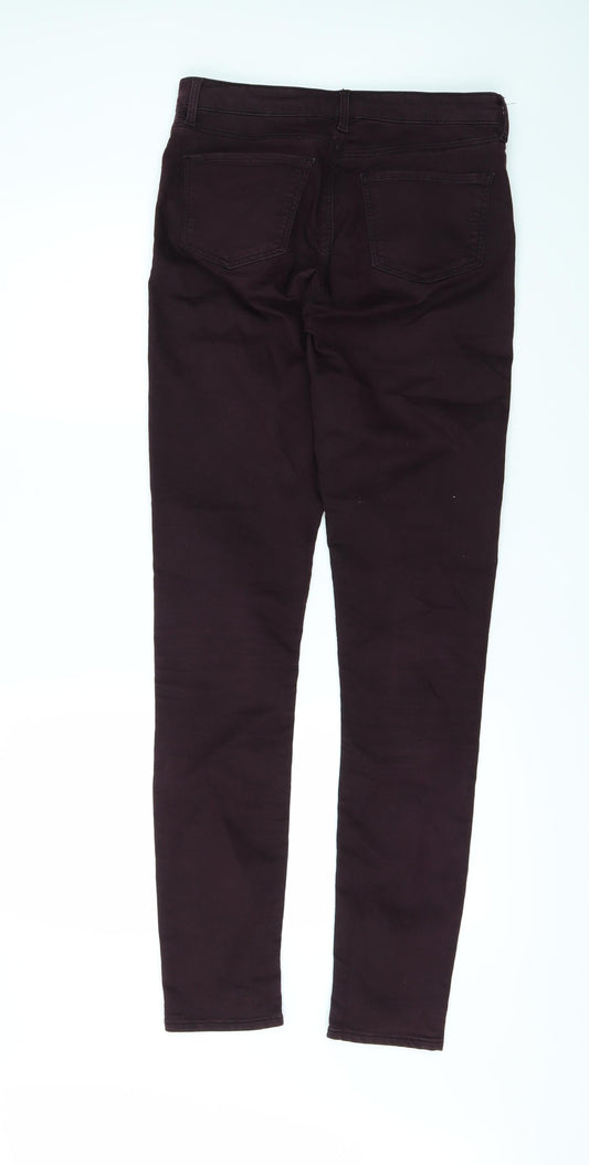 Topshop Womens Purple Skinny Jeans Size 28 L30 in