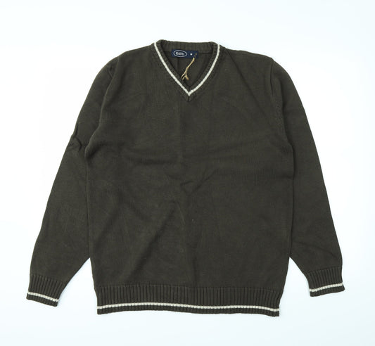 Easy Mens Green Pullover Jumper Size M