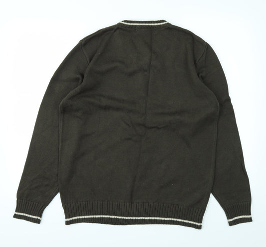 Easy Mens Green Pullover Jumper Size M