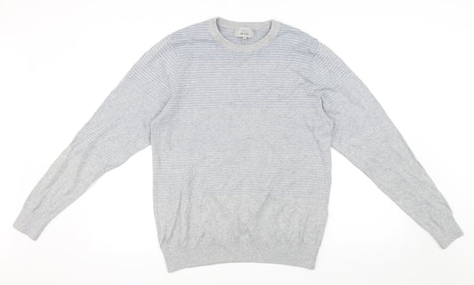 Marks and Spencer Mens Grey Pullover Jumper Size M