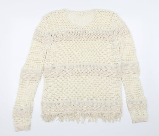 Matalan Womens Beige Pullover Jumper Size L