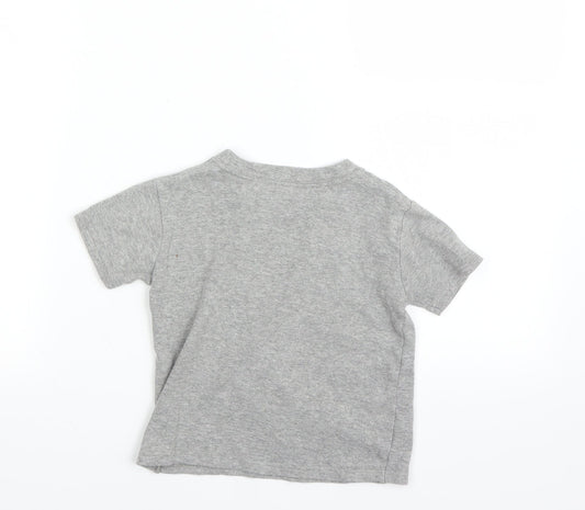 Preworn Boys Grey Basic T-Shirt Size 2 Years
