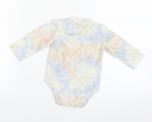 TEAM CUTE Girls Multicoloured Tie Dye Babygrow One-Piece Size 0-3 Months
