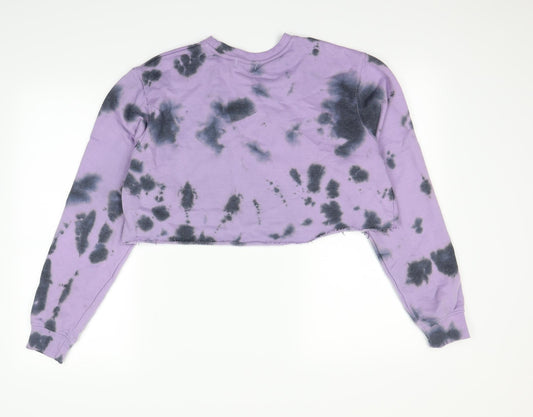 Pretty little thing Womens Purple Polka Dot Pullover Jumper Size 6