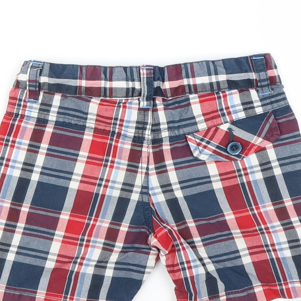 Preworn Baby Blue Plaid Trousers Size 12 Months - SHORTS