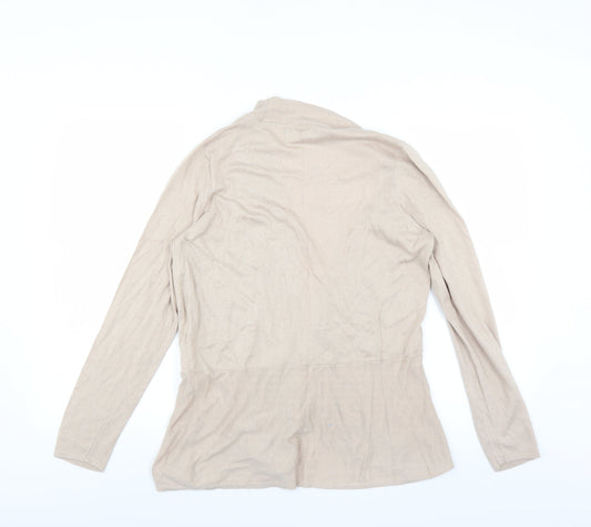 Marks and Spencer Womens Beige Cardigan Jumper Size 16