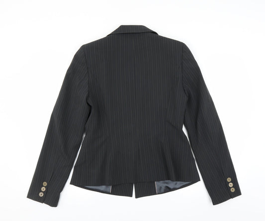 Dorothy Perkins Womens Black Striped Jacket Suit Jacket Size 12